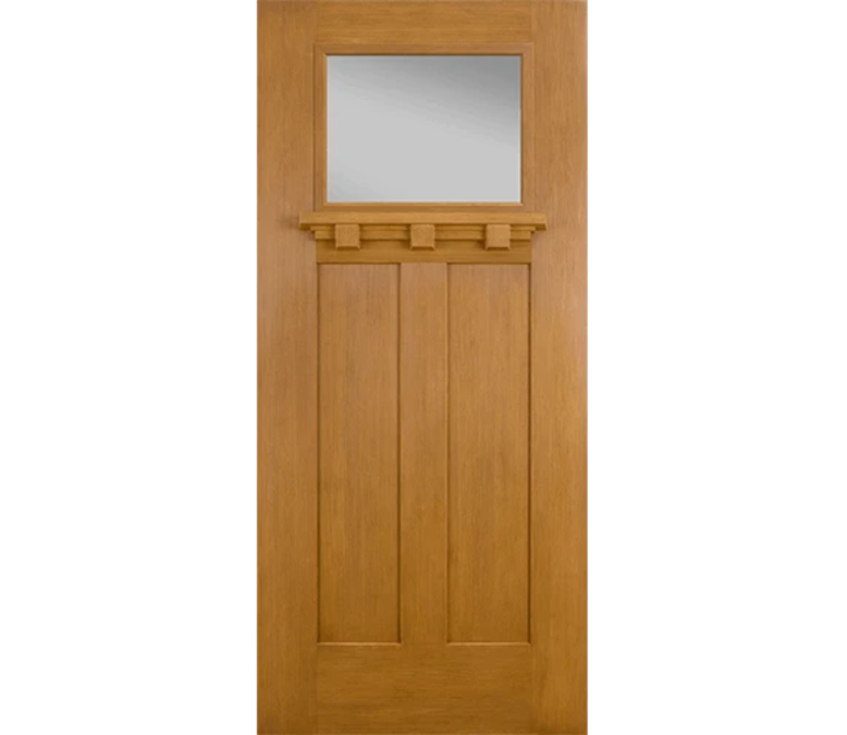 Jacksonville Craftsman Light Fiberglass Entry Door