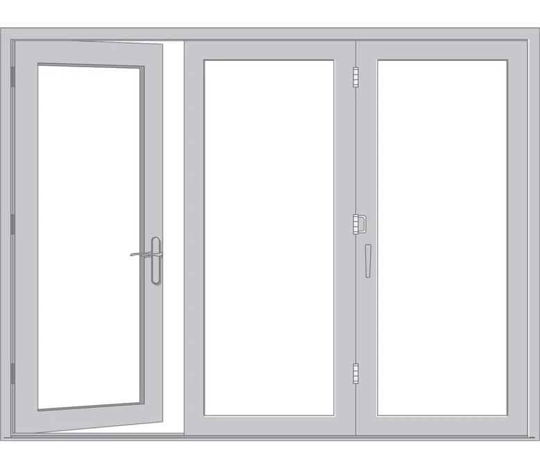 Jacksonville Pella Architect Reserve Series Contemporary Bifold Patio Door