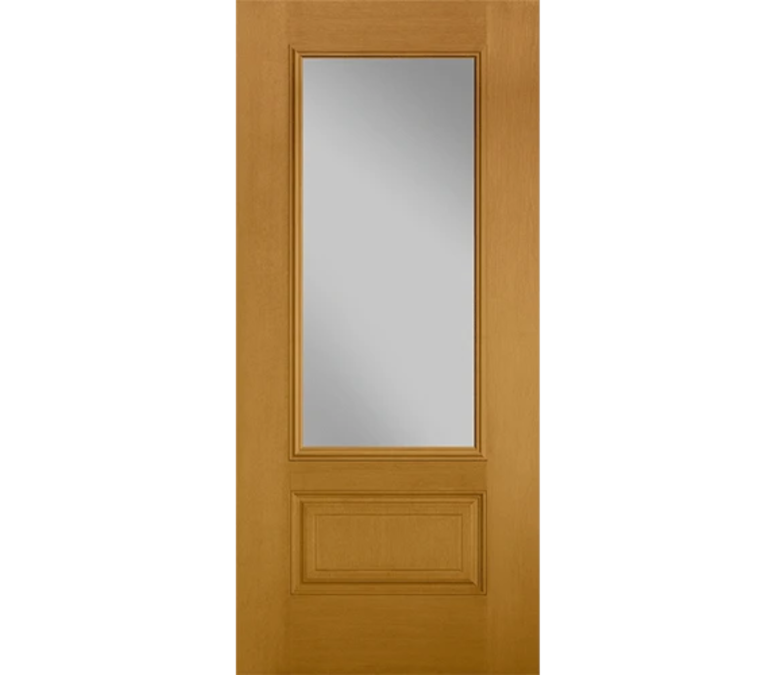 Jacksonville Three Quaters light Fiberglass Entry Door