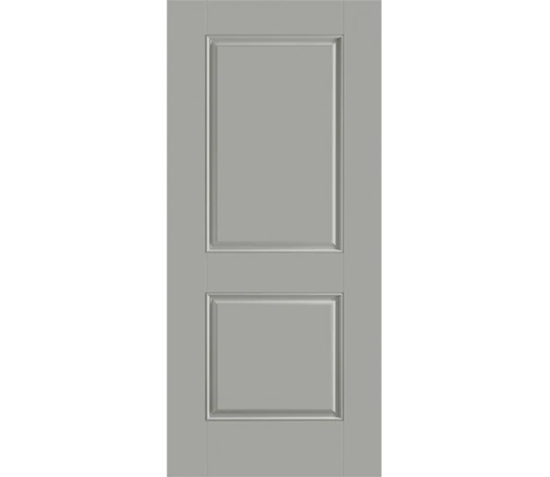 Jacksonville Two Panel Square Fiberglass Entry Door